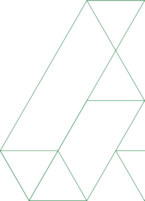 Green Right - diagonal A pattern in Green for right anchoring